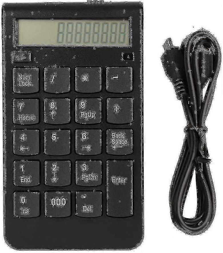 Attoe 2.4G Wireless Numeric Keypads - 29 Keys Number Keyboard with LCD Display, Portable Slim Mini Number Pad for Financial Accounting Data Entry