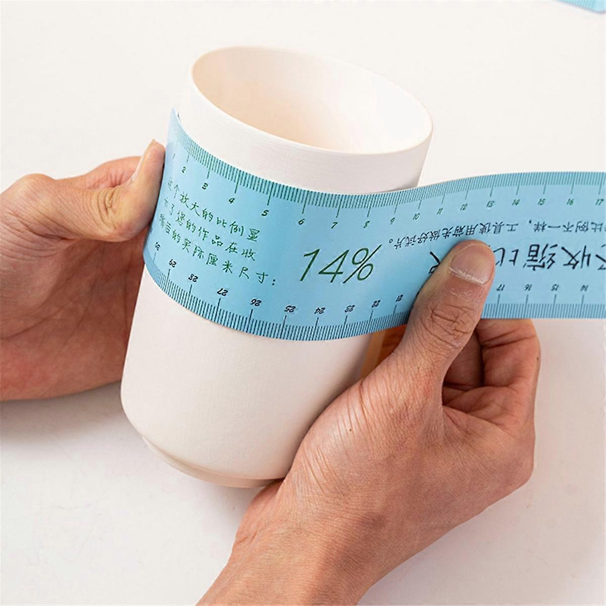 2pcs Ceramic Shrinkage Scale Set Plastic Soft Ruler DIY Ceramic Shaping Multifunctional Drawing Measurer Pottery Tools B