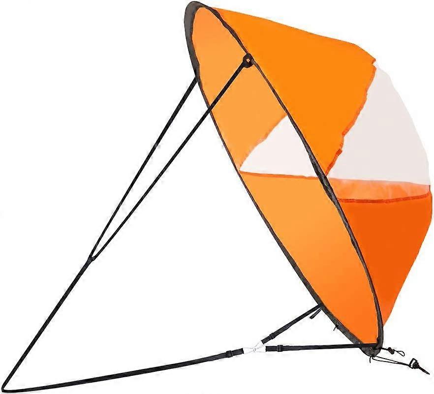 Sail Kayak Foldable Sail Wind Downwind Wind Sail Kayak Accessories Sail Paddle for Inflatable Boats Kayaks Canoes OrangeFoldable Paddle Board Inflatab