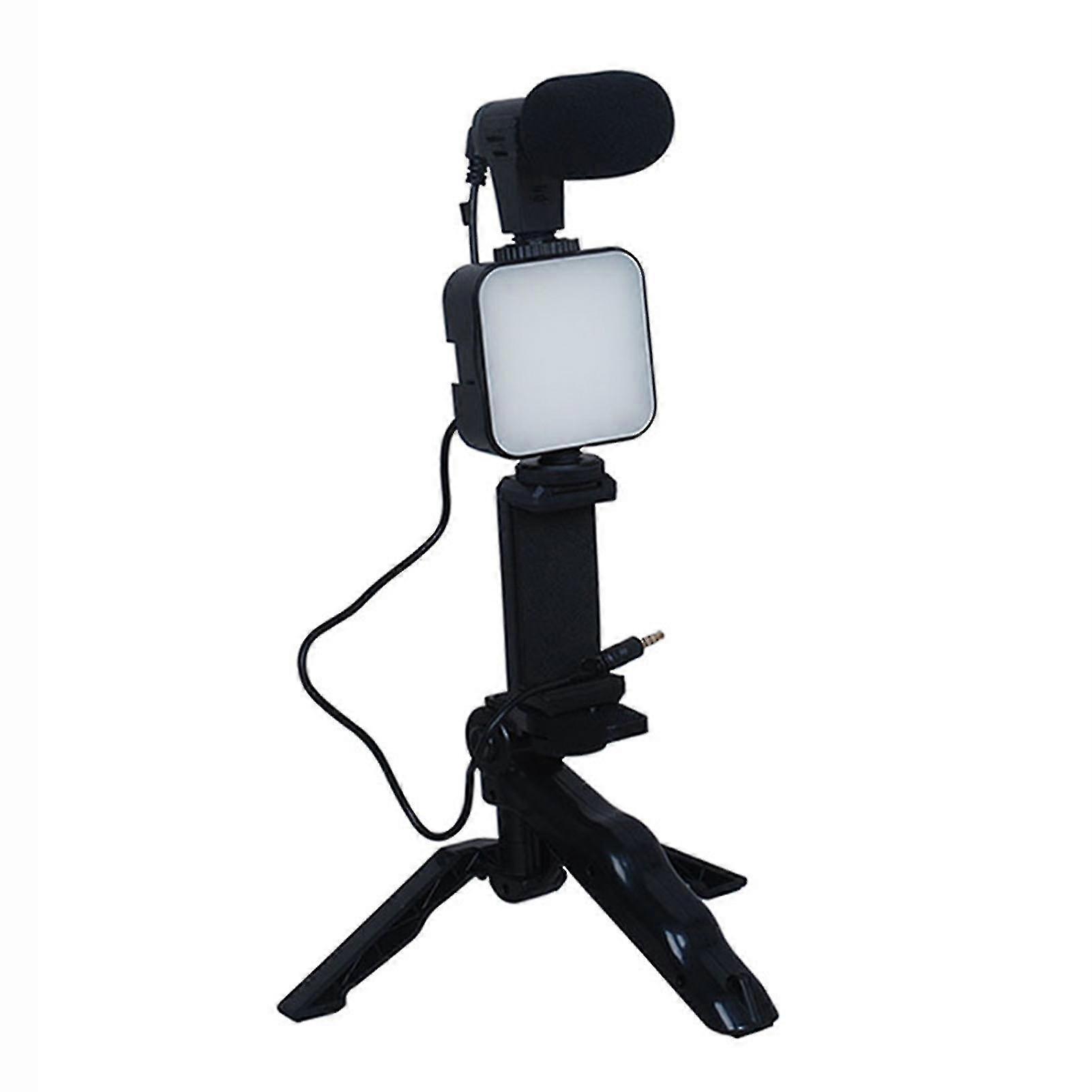 Multi-function Fill Light Mobile Phone Bracket Set With Lamp Bracket Microphone Professional Vlogging Kit