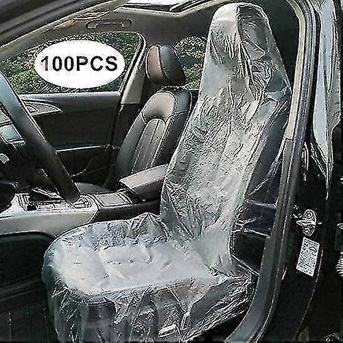 100pcs μίας χρήσης καλύμματα καθισμάτων, σαφής πλαστική κάλυψη καθισμάτων