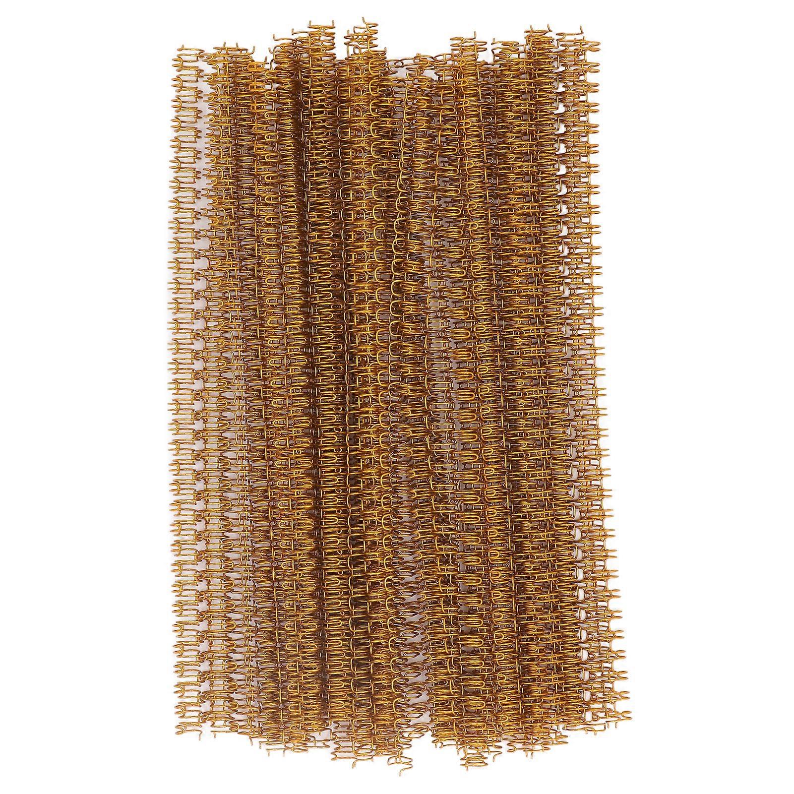 100Pcs Double Loop Wire Binding Spine 20 Sheet Capacity 3:1 Pitch 34 Loop 6.4mm Diameter Set Kit for A4 Paper