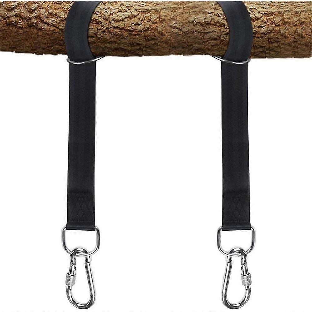 Tree Swing Hanging Straps Kit - Extra Long Straps (8ft) with Safer Lock Snap Carabiner Hooks, Holds 2000 lbs, Perfect for Swings and Hammocks, Easy In