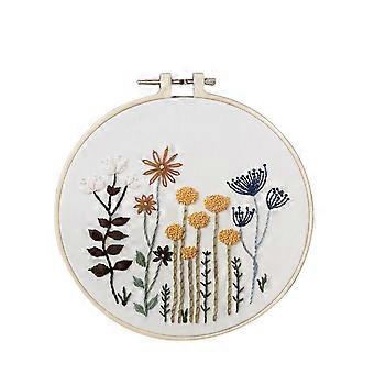 S301 DIY Pflanze Blumenmuster Bambus Stickerei Kranz Farbe Faden Hand  Stickerei erster Geburtstag Geschenke Decke Mond Disco Einweihungsfeier |  Fruugo AT