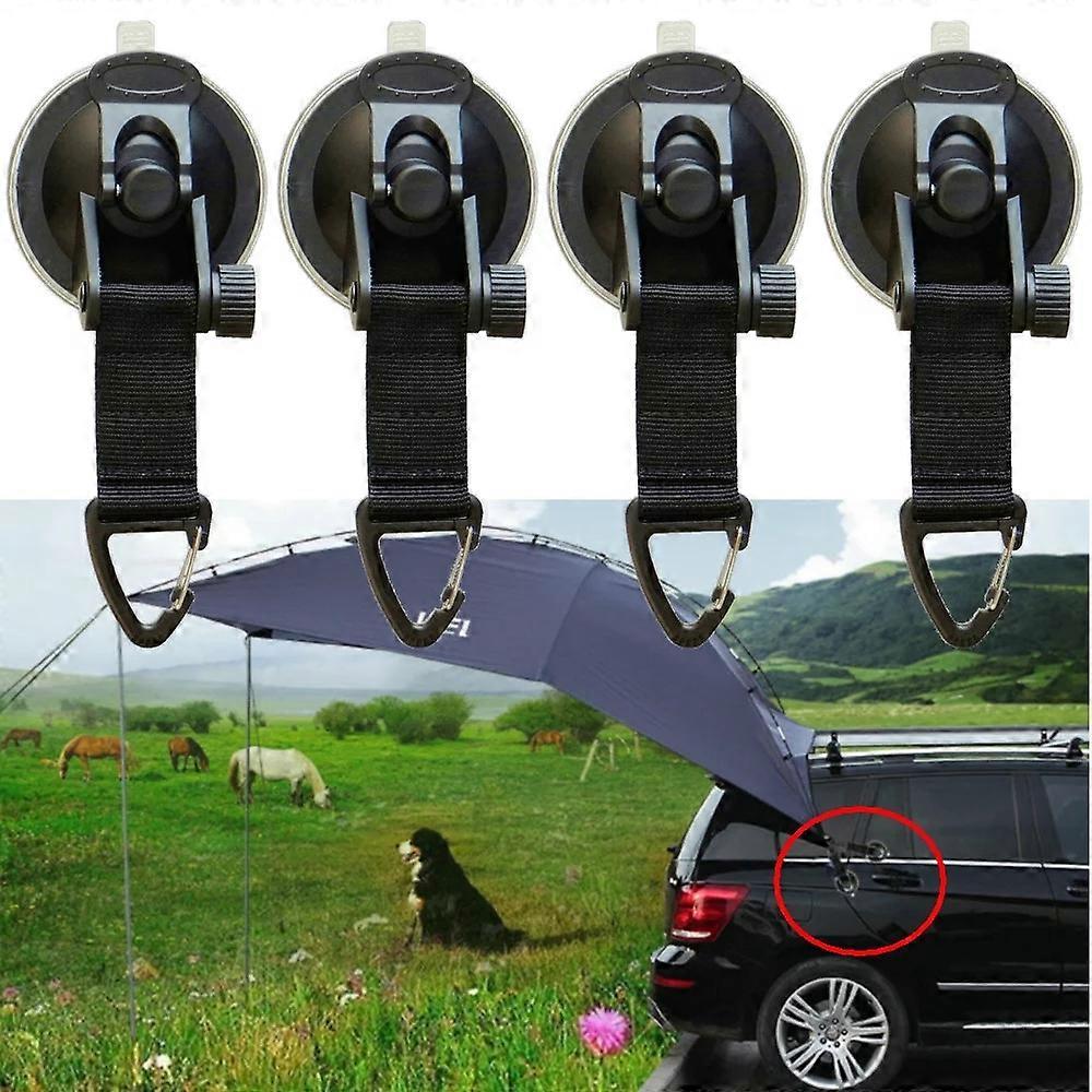4PCS Saugnapf Super Leistungsstarker Anker Securing Hook Tie Down Glas Boote SUPs Autos CamperCamping Tarp Als Auto Seite Markise