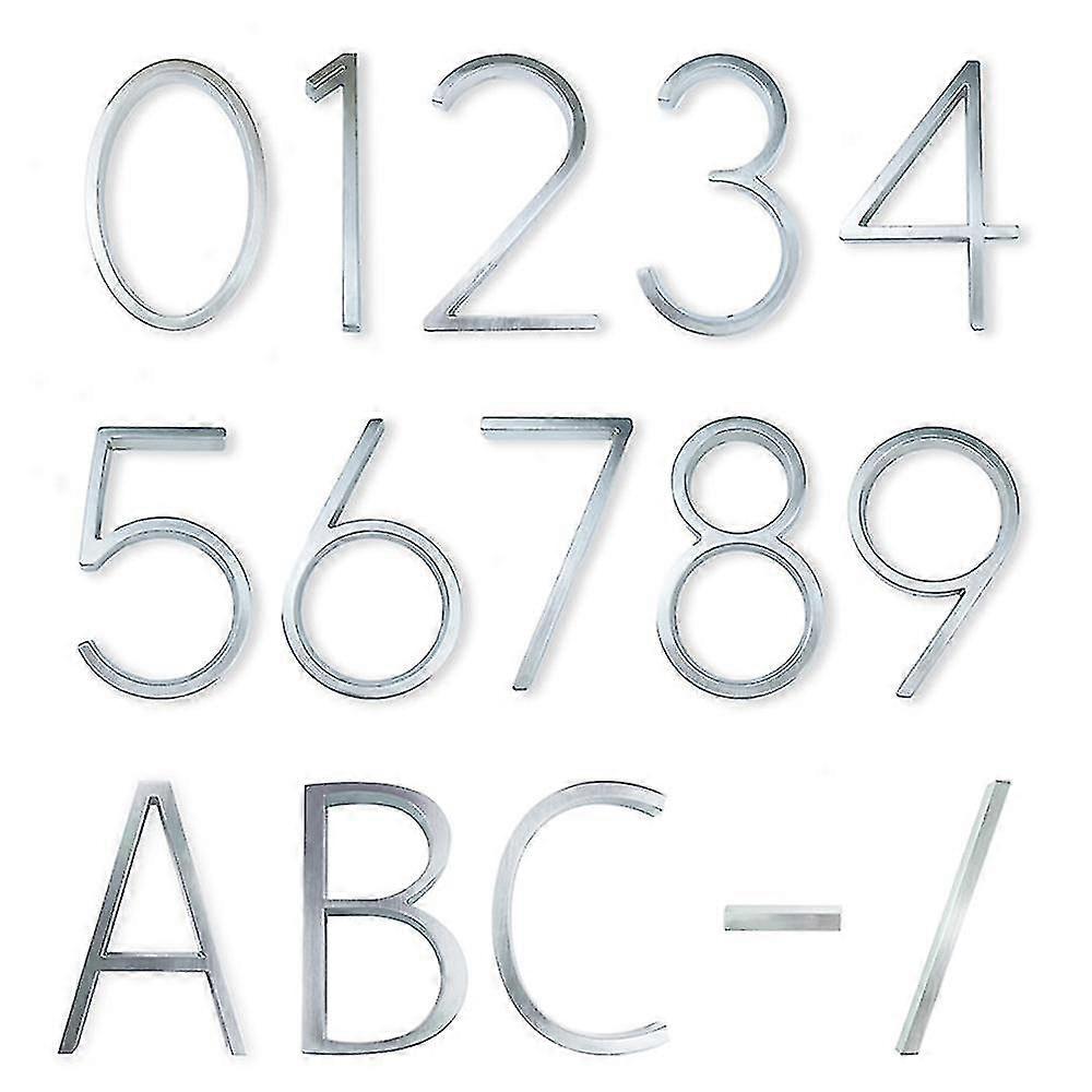 Número e letra da casa preta 5 polegadas 12,5 cm de altura