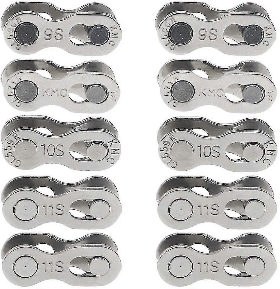 10 Pairs Of Bicycle Chain Chain Link Bicycle Chain Lock Buckle Suitable For 6-7-8 9 10 11 Speed Chain Quick Connector