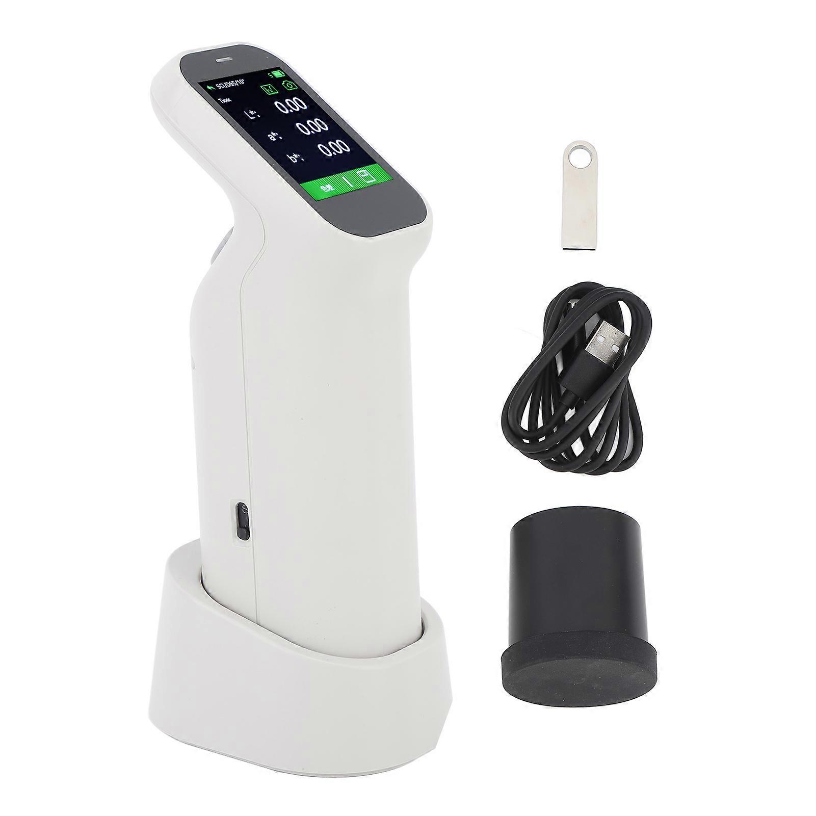 Colorimeter 6mm φορητός μετρητής αναλυτών χρώματος ελεγκτών διαφορών χρώματος οθόνης αφής ενσωματωμένος στην μπαταρία