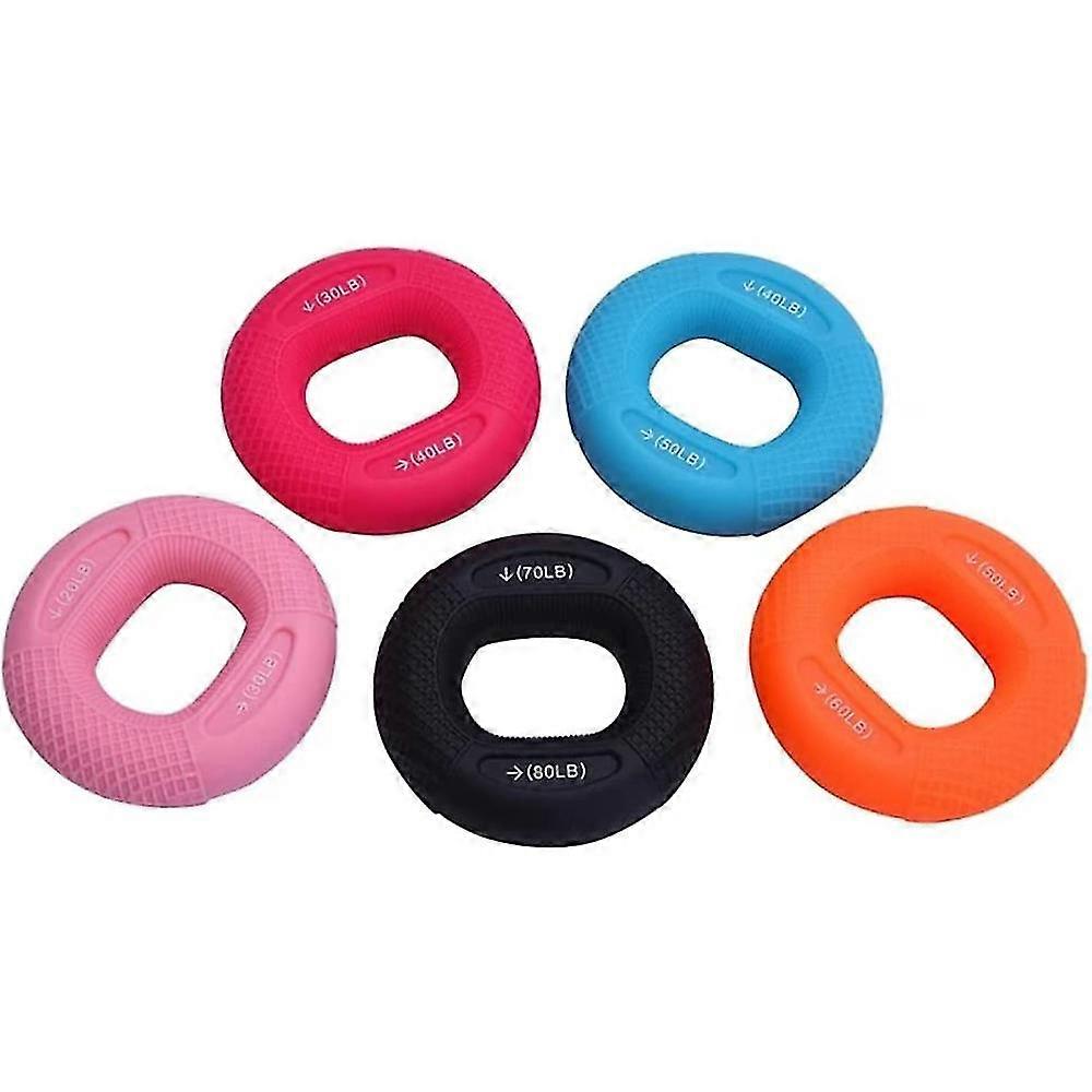 Silicone Adjustable Hand Gripgripping Ring Finger Forearm Trainer Carpal Expander Muscle Workout Exercise Gym Fitness
