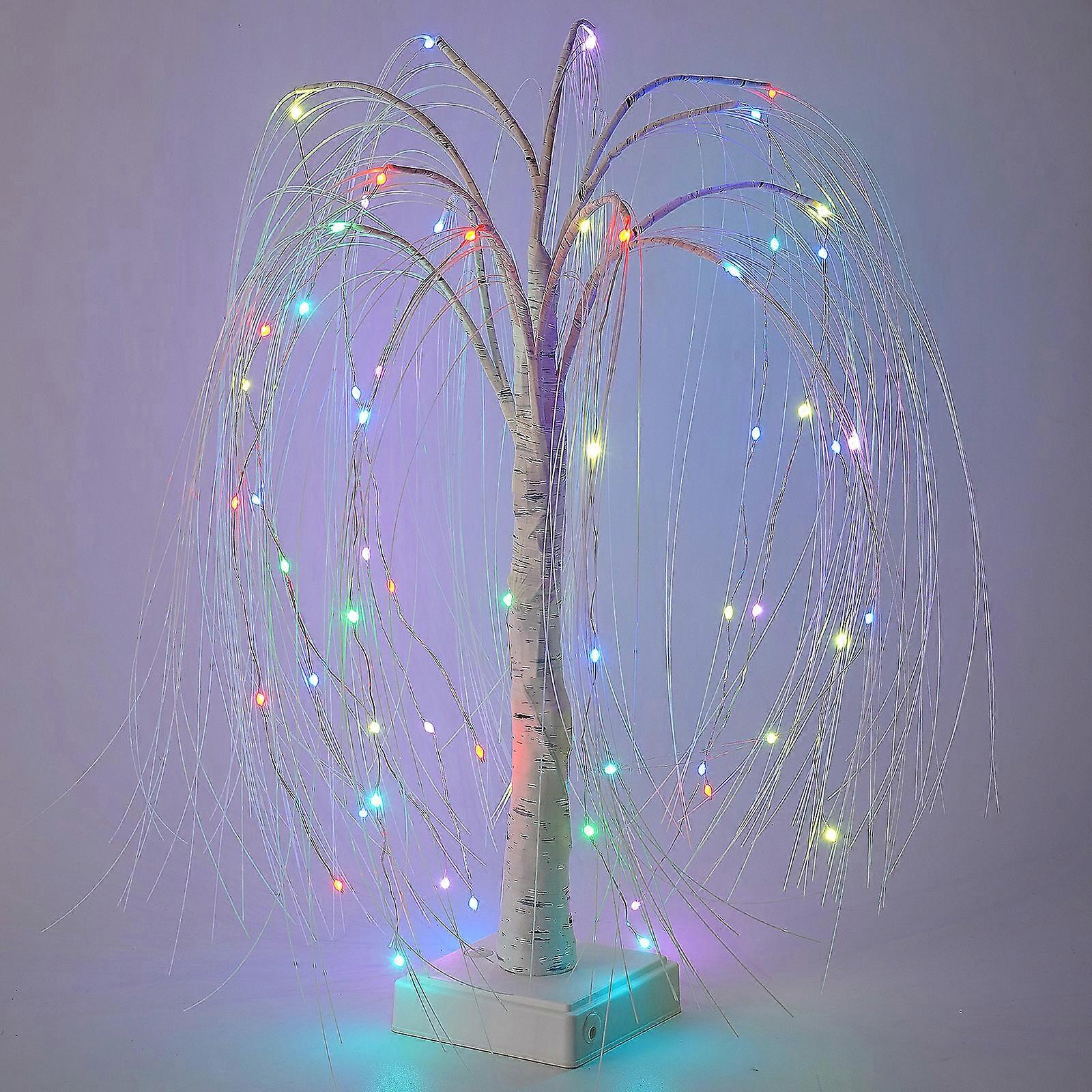 Willow Light Table Lamp With Base Remote Control Multicolor Plastic Christmas Indoor Decor USB Cable