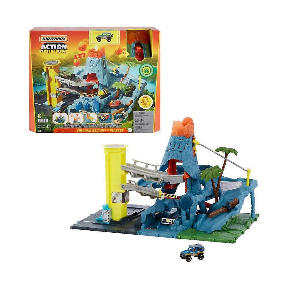 Matchbox Playset Ontsnap uit de vulkaan