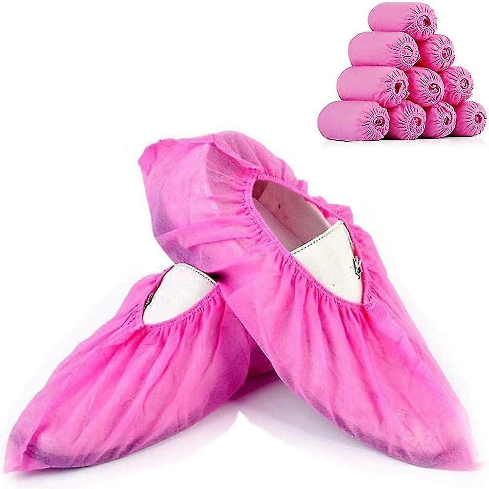 100 Pack Non Slip Disposable Shoe Covers Thicker Overshoes Floor Carpet