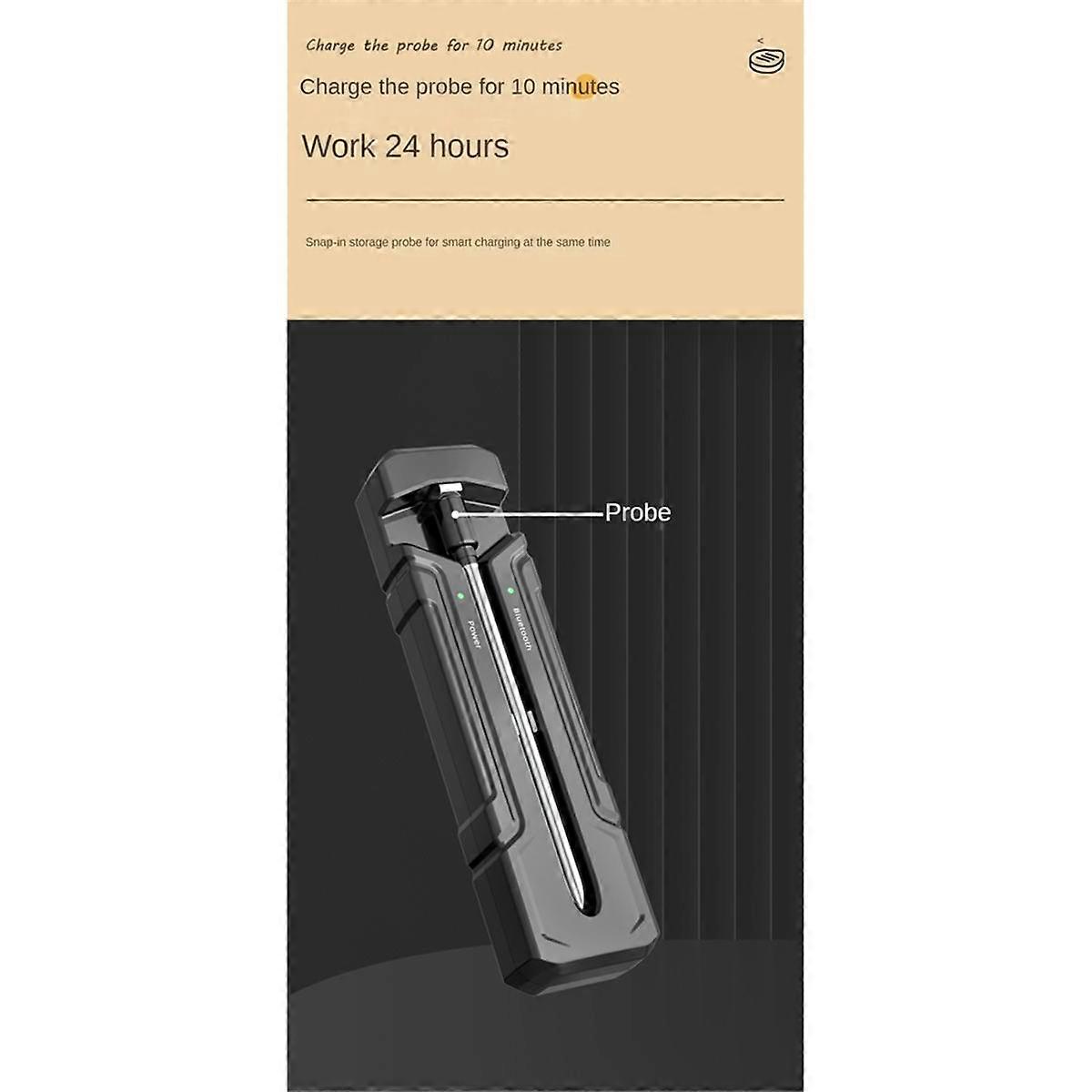 Wireless Meat Thermometer Digital Thermometer with Wireless Probe 800Ft Remote Range Food Thermometer for BBQ, Grill