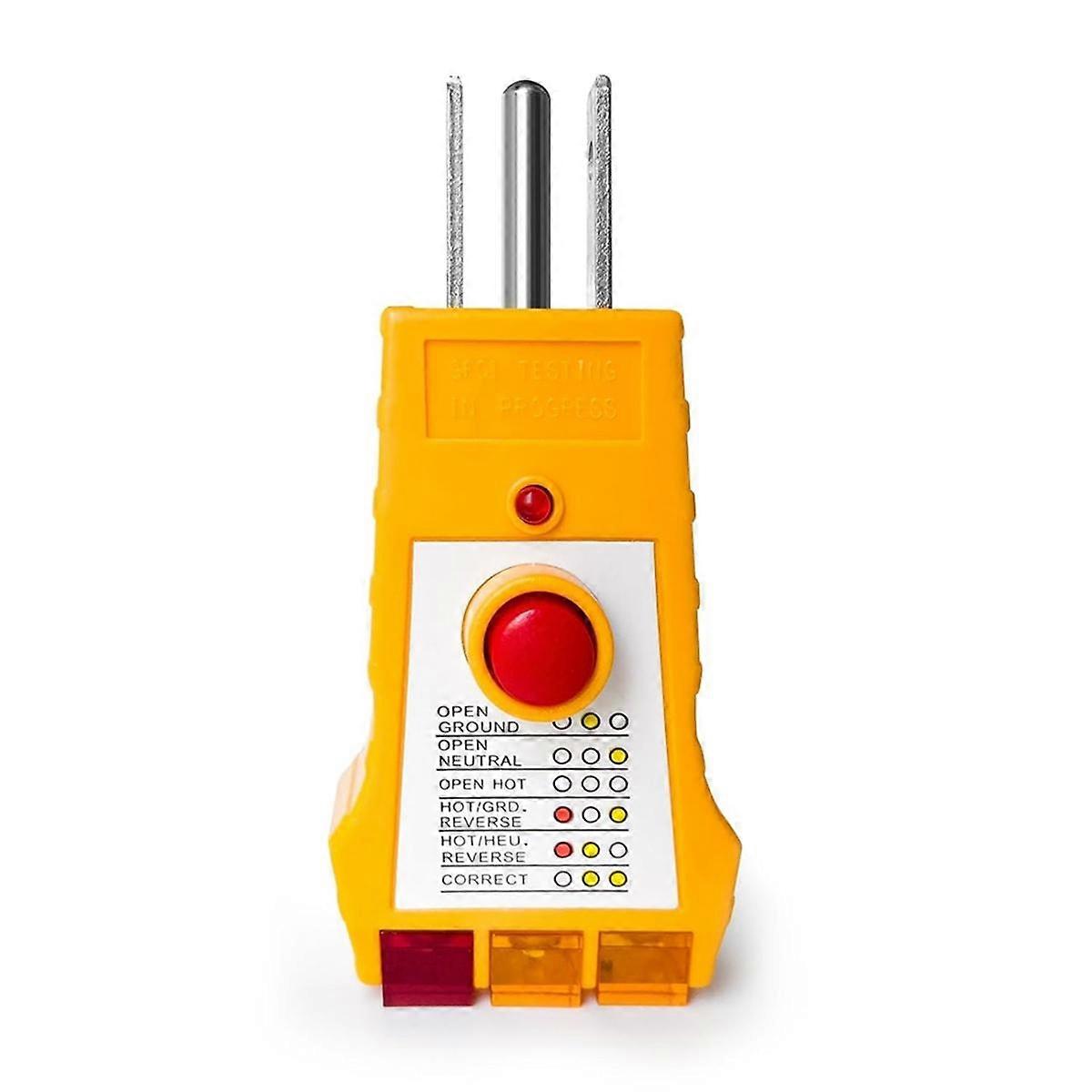Outlet Tester for Grounding Products, Outlet Tester with GFCI, Electrical Receptacle Tester, Plug Tester,USplug
