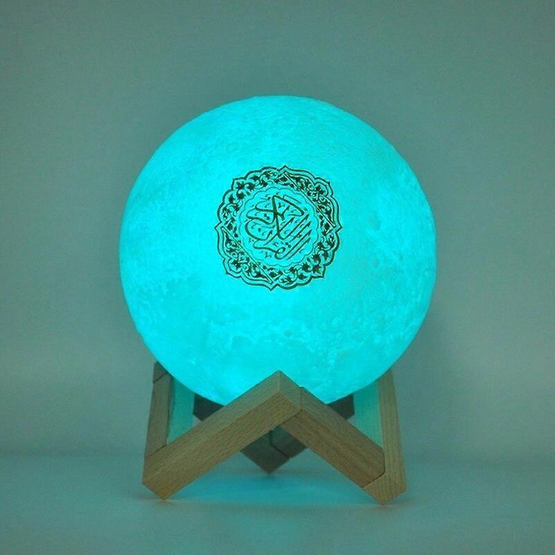 Bluetooth Speakers Wireless Muslim Night Light speakers 3D Moon With APP Control Speaekr Koran Touch Lamp Audio Components