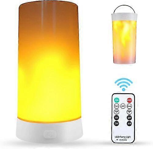 Fireplace Lights, Fire Flicker Night Light Usb Rechargeable Flame Table Lamp