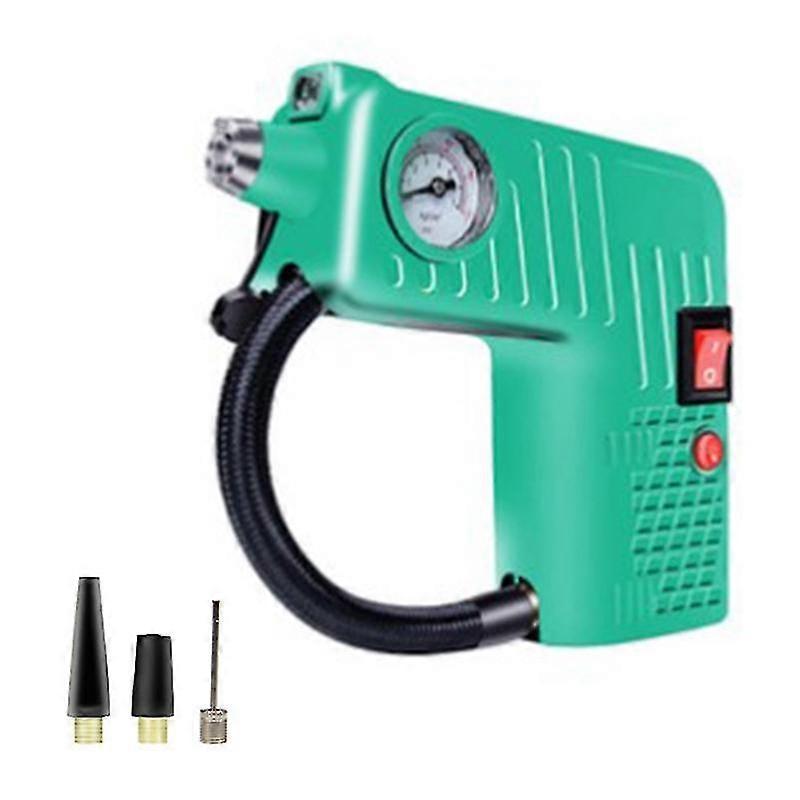 12v Portable Air Compressor Pump With Emergency Hammer Handheld Tire Inflator