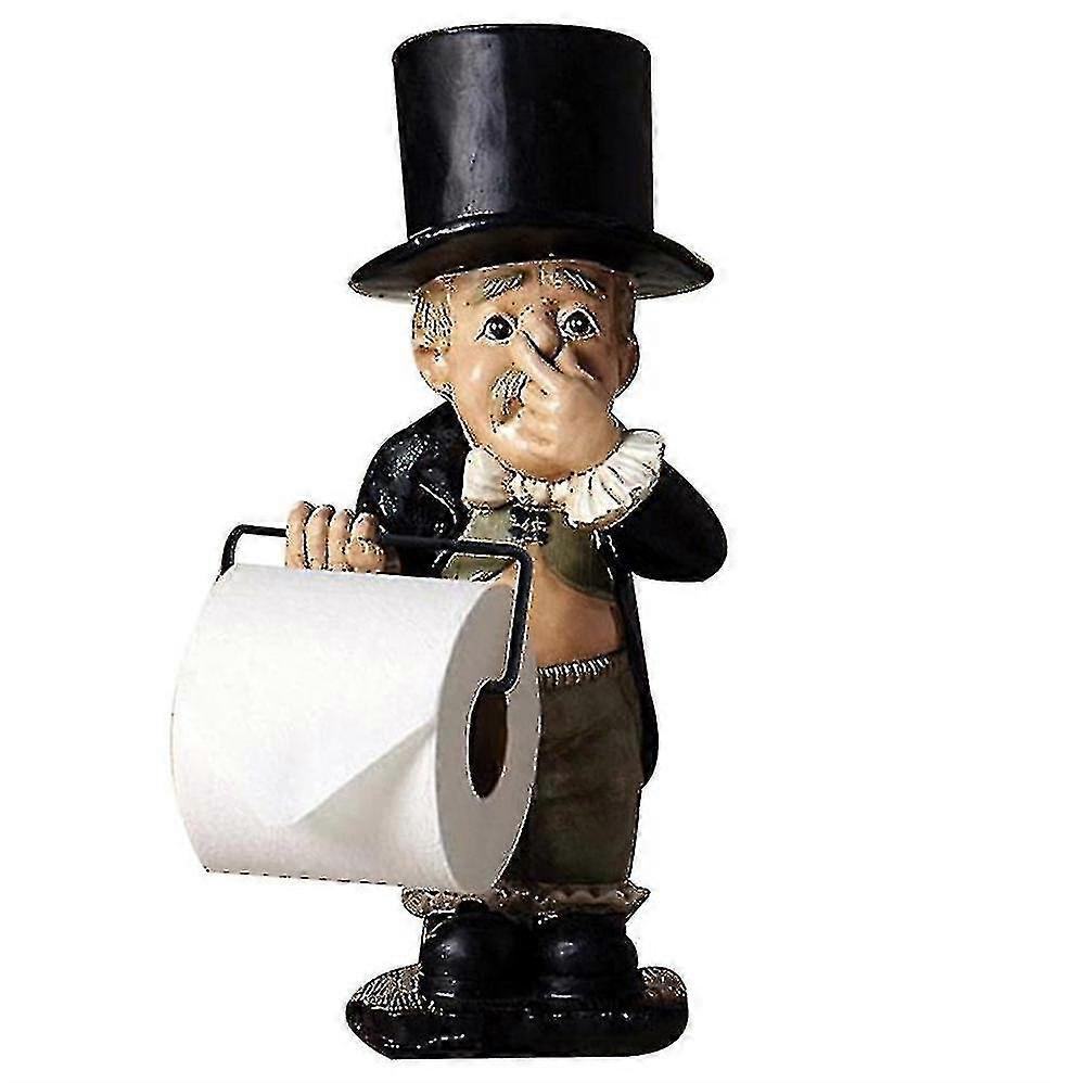 Lustige Badezimmer WC Papierhalter Stand Statue