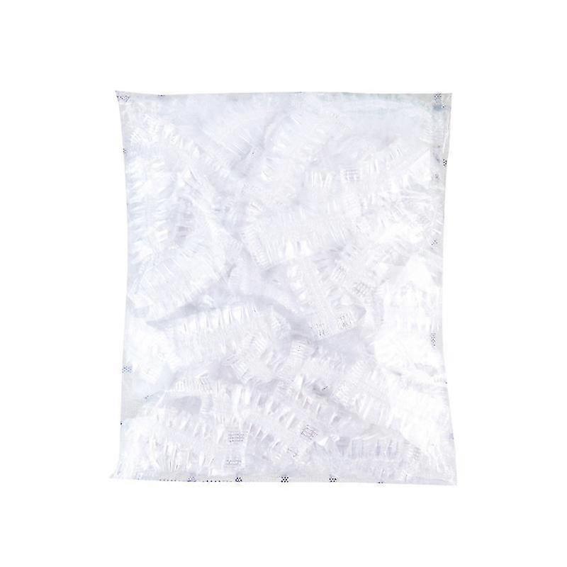 Material:Plastic.Color:Clear.Package include:100PcsDisposable earmuffs are waterproof and