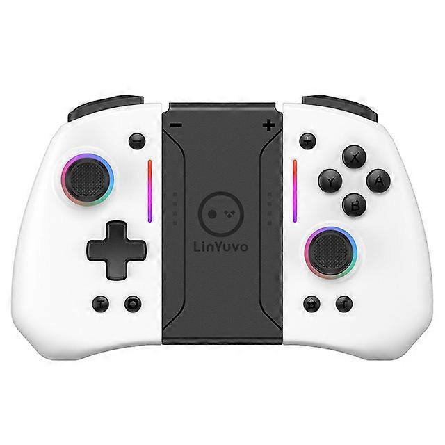 LinYuvo Wireless Controller mit Dual-Vibration 6-Achsen-Wake für NS Switch Joypad Spielgriff Griff L / R Joystick Bluetooth Gamepad