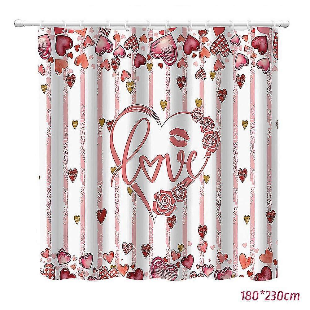 Valentine's Love Heart Shower Curtain Dry and Wet Separation Partition Κουρτίνα μπάνιου για το σπίτι
