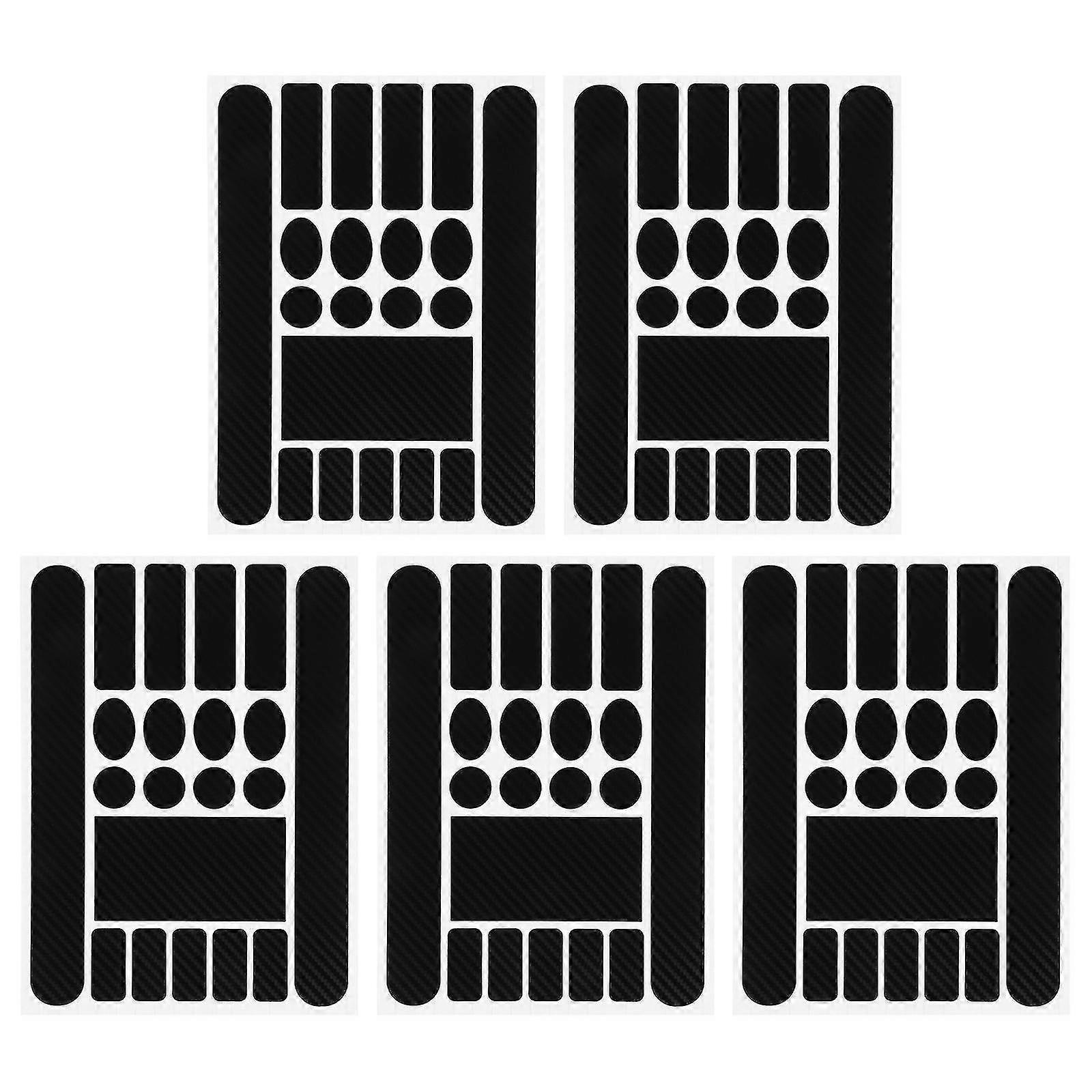 5 Sets Bicycles Scratch Proof Stickers Bike Chain Frame Protective Stickers