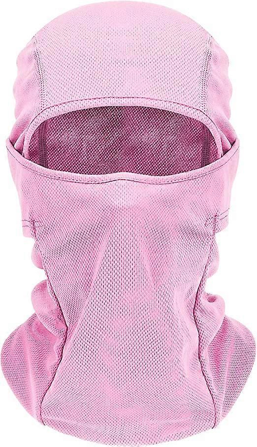 Mask, soft breathable multi-functional windproof motorcycle tactical cap, elastic ski mask, pink