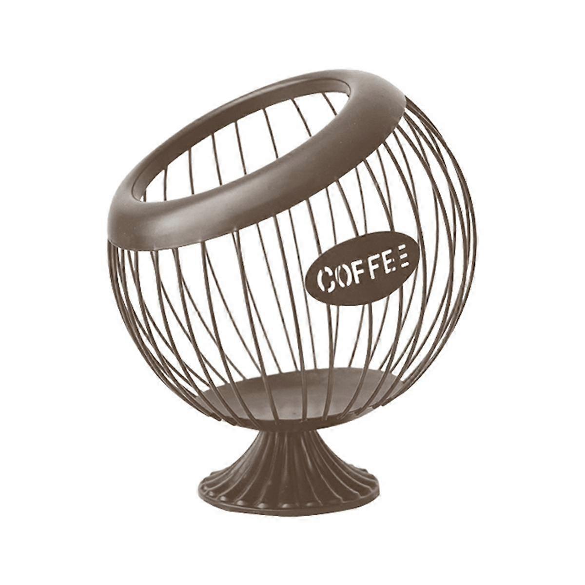 Espressokapselhalter, Behälter, Theke, Kaffeepadhalter, Snack-/Obst-Organizer, Küchenzubehör, Kaffeefarbe