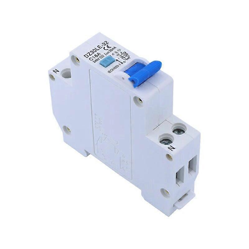 DZ47LE-32 TGC1LE 18MM RCBO 16A 1P+N 6KA Residual current Circuit breaker with over current and Leakage protection 30mA