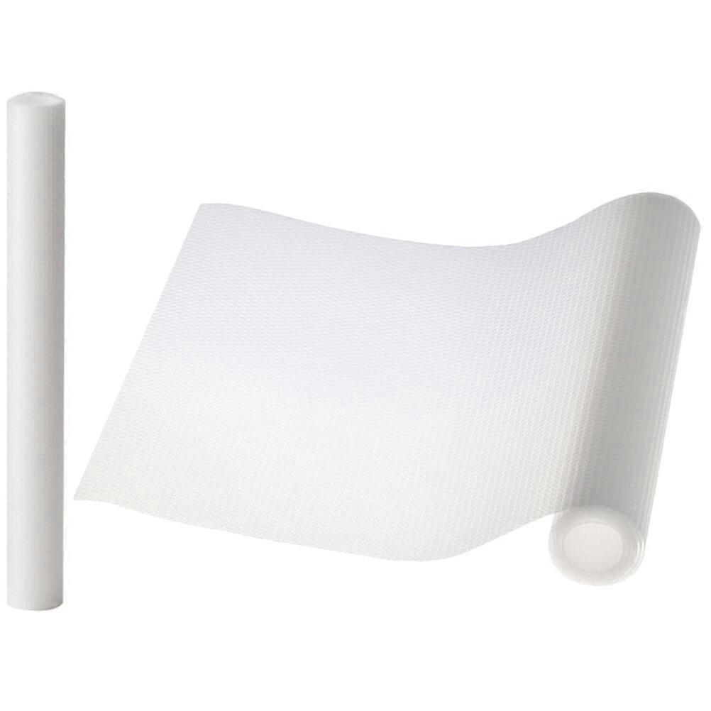 2 Rolls Drawer and Shelf Liners Non-Adhesive Strong Grip Waterproof Shelf Liner for Cupboard