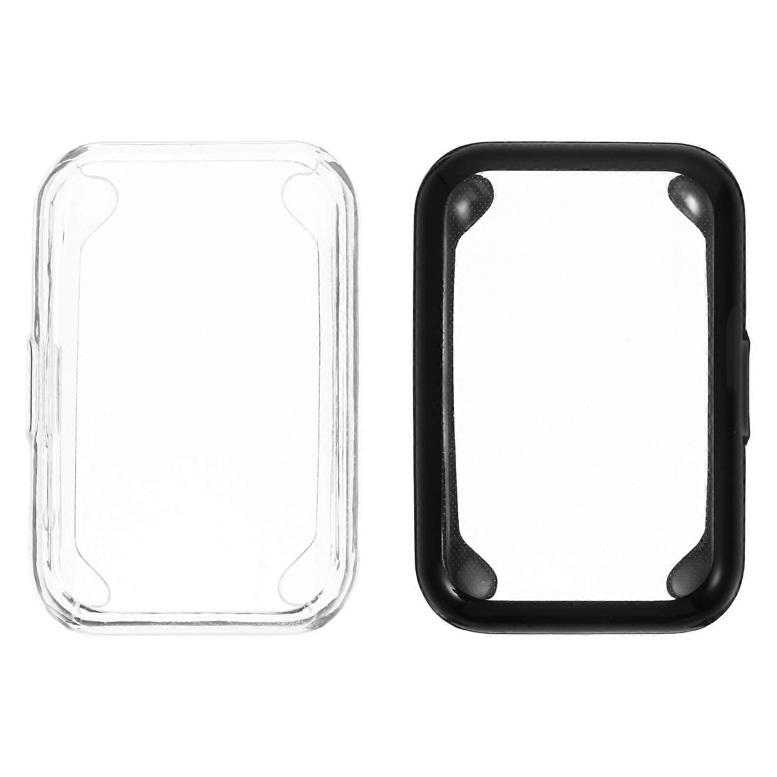 2 Pcs Practical Watch Cases Watch Protector Caps Compatible for Huawei Watch Fit
