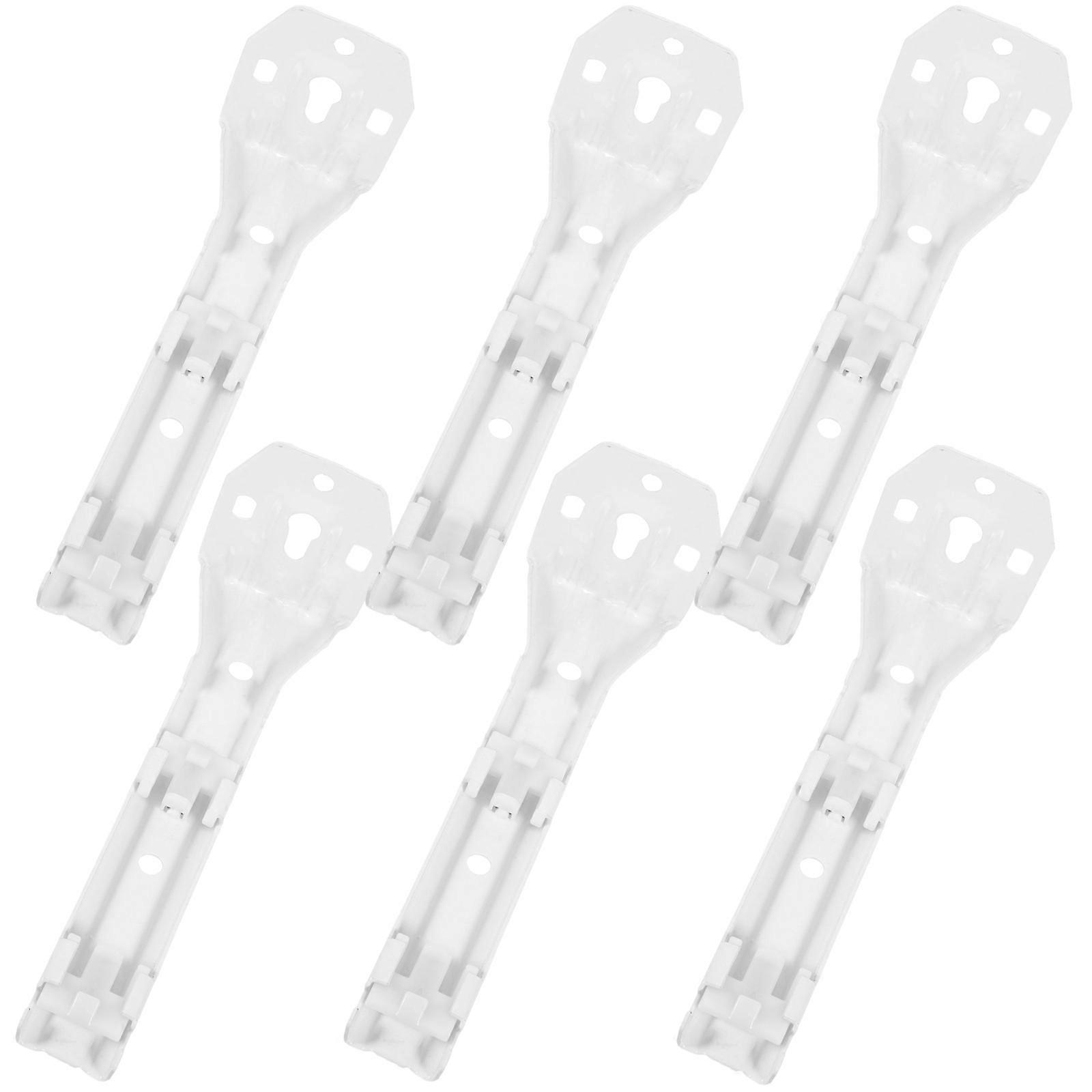 6pcs Curtain Wall Mount Brackets Ceiling Curtain Track  Installation Code Wall Mounting Hardware