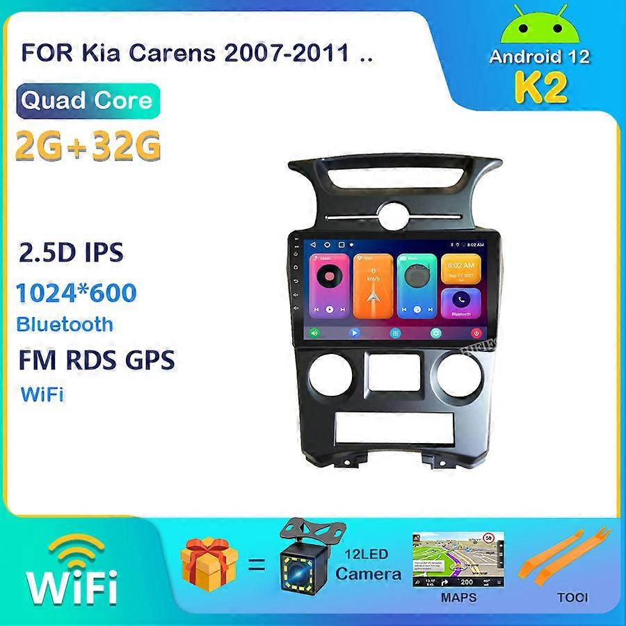 Android 12 2Din Multimedia Player For Kia Carens 2007 2008 2009 2010 2011 Car Radio Carplay Stereo Head Unit GPS Navigation