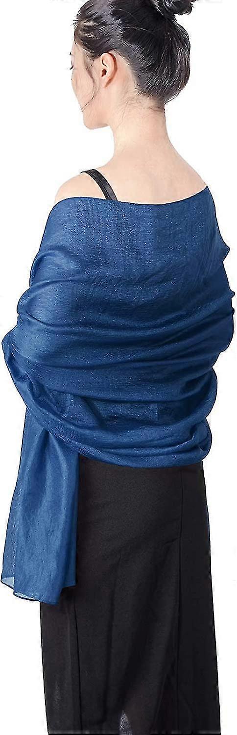 Vrouwen Silky Chiffon Lange Olaof Sjaal Wrap Mode Lichtgewicht Plain Neck Solid Large Pashmina Shawl