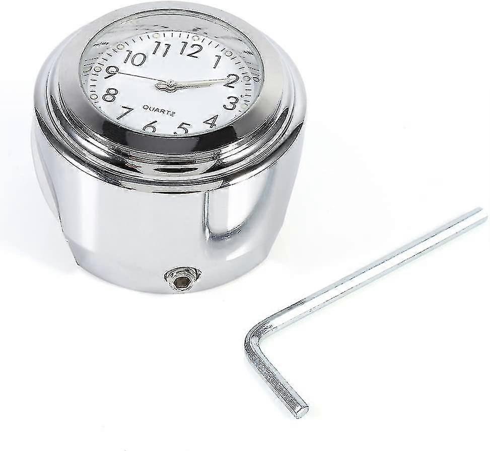 Motorcycle Handlebar Thermometer, 7/8" Water Resistant Temperature Dial Indicator