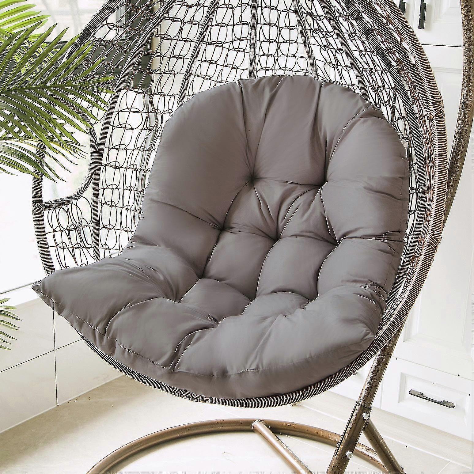Basket Egg Chair Seat Cushions - Garden Hammock Cradle Pads(gray Christmas