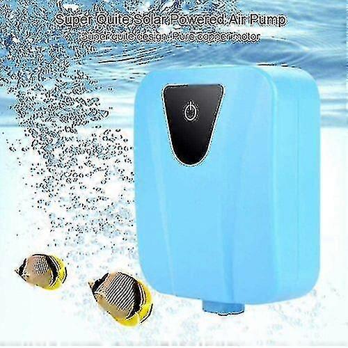 משאבת חמצן מים Aerator מופעלת סולארית לאקווריום מיכל דגי בריכה