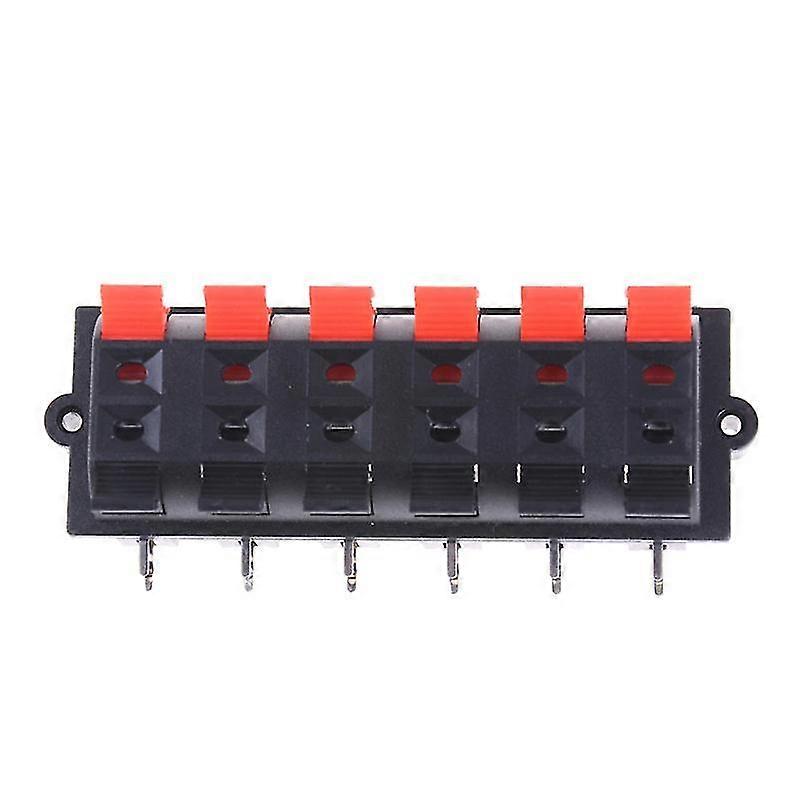 12 Way 2 Række Push Release Connector Plade Stereo Højttaler Terminal Strip Block Shytmv