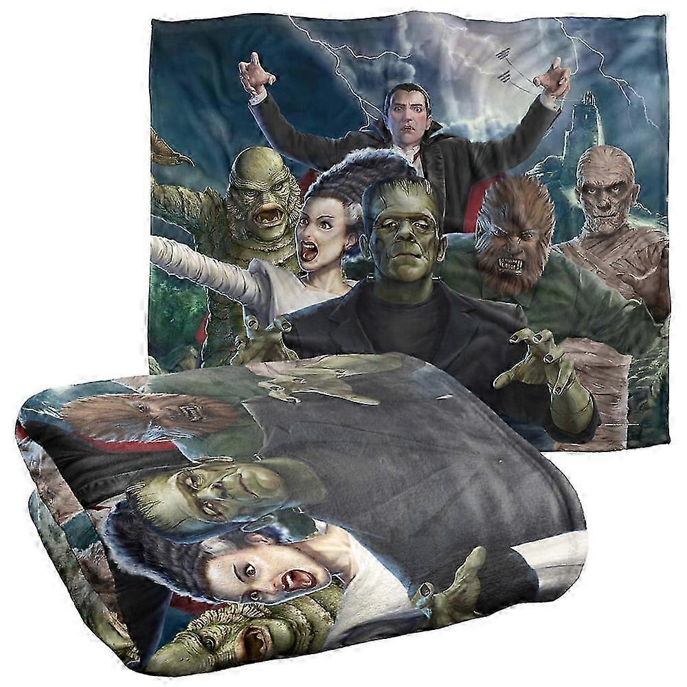 t3181 Cobertor Universal Monsters Blanket, x, Monsters Group Silky Touch Super Soft Throw Blankets Blanket bn3181