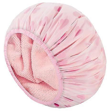 Shower Cap for Women Terry Cloth Lined