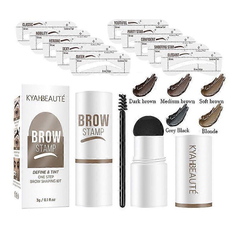 Pochoirs à sourcils, Kits de pochoirs à sourcils, Tampon à sourcils, Tampon à sourcils parfait, Kit de pochoir à sourcils pour femmes, imperméable et durable