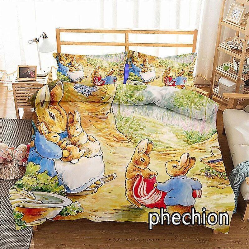 v423 Lakan Peter the Rabbit påslakan örngott sängkläder set present 3-delat sängkläder set (1 påslakan + 2 kudde shams) y423