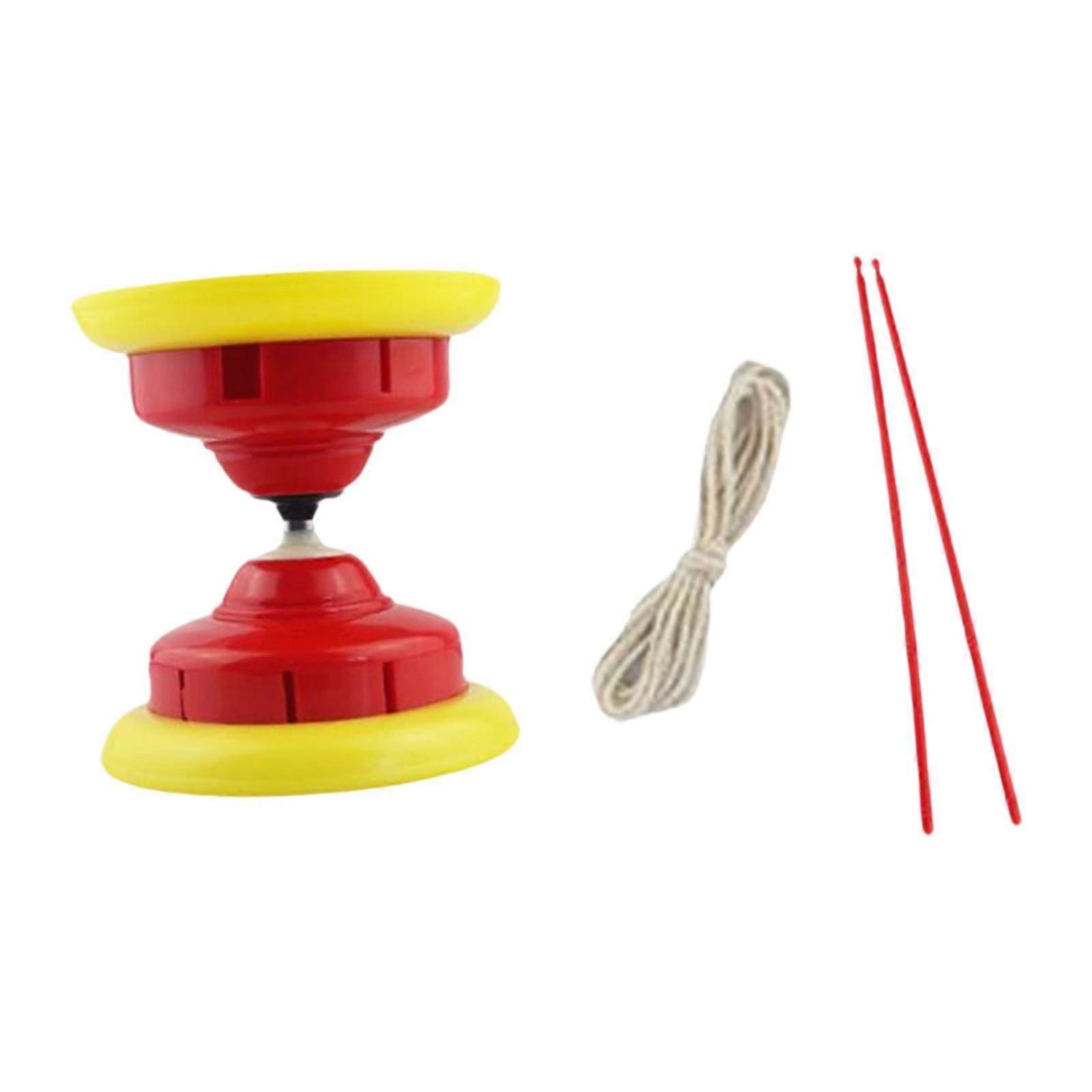 Chinese Diabolo Set Lightweight Multiuse with Sticks for Park Park red