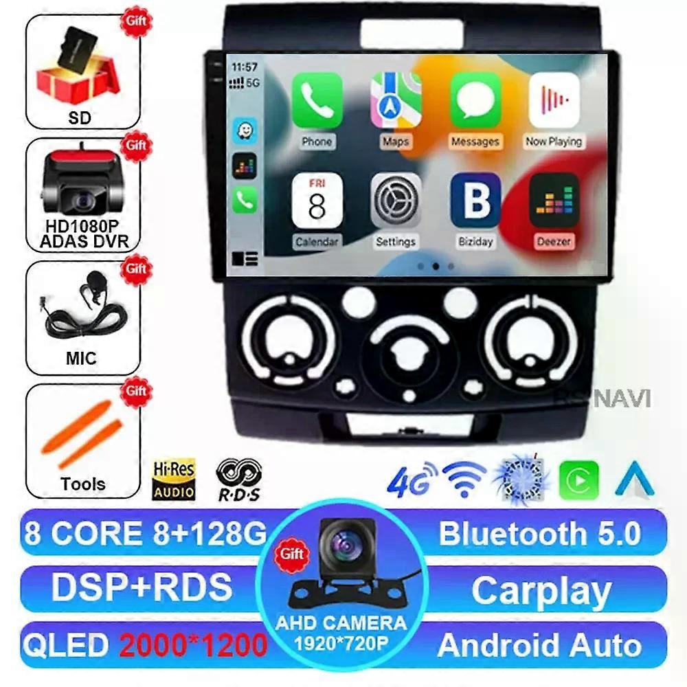 Android 14 Car Radio For Ford Everest Ranger Mazda Bt50 Bt-50 2006 2007 - 2010 Navigation Head Unit 2din Dsp Gps 5g Wifi 2 Din
