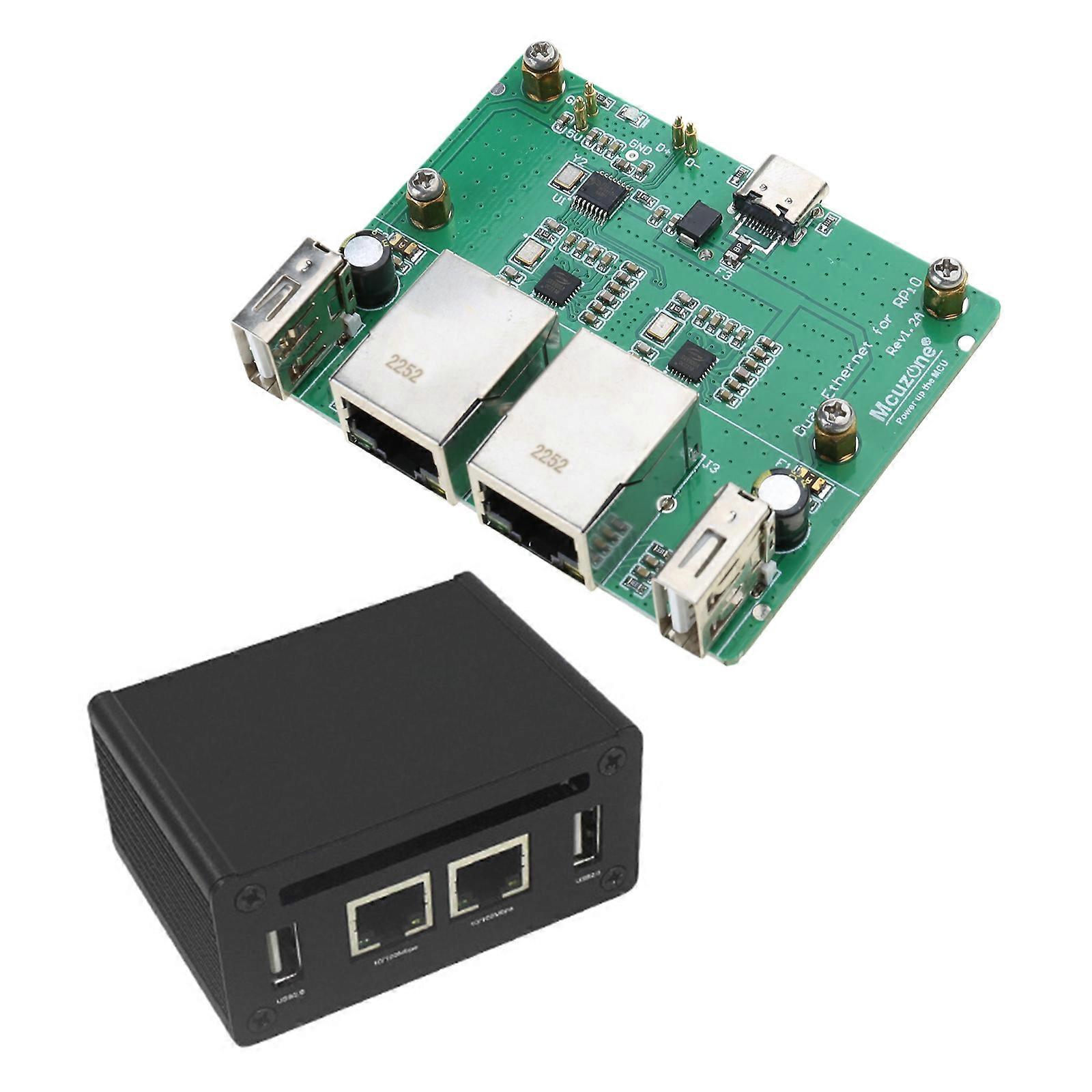 Dual Ethernet Expansion Board USB Hub for RaspberryPi Zero 2W Optional Case New and Improved