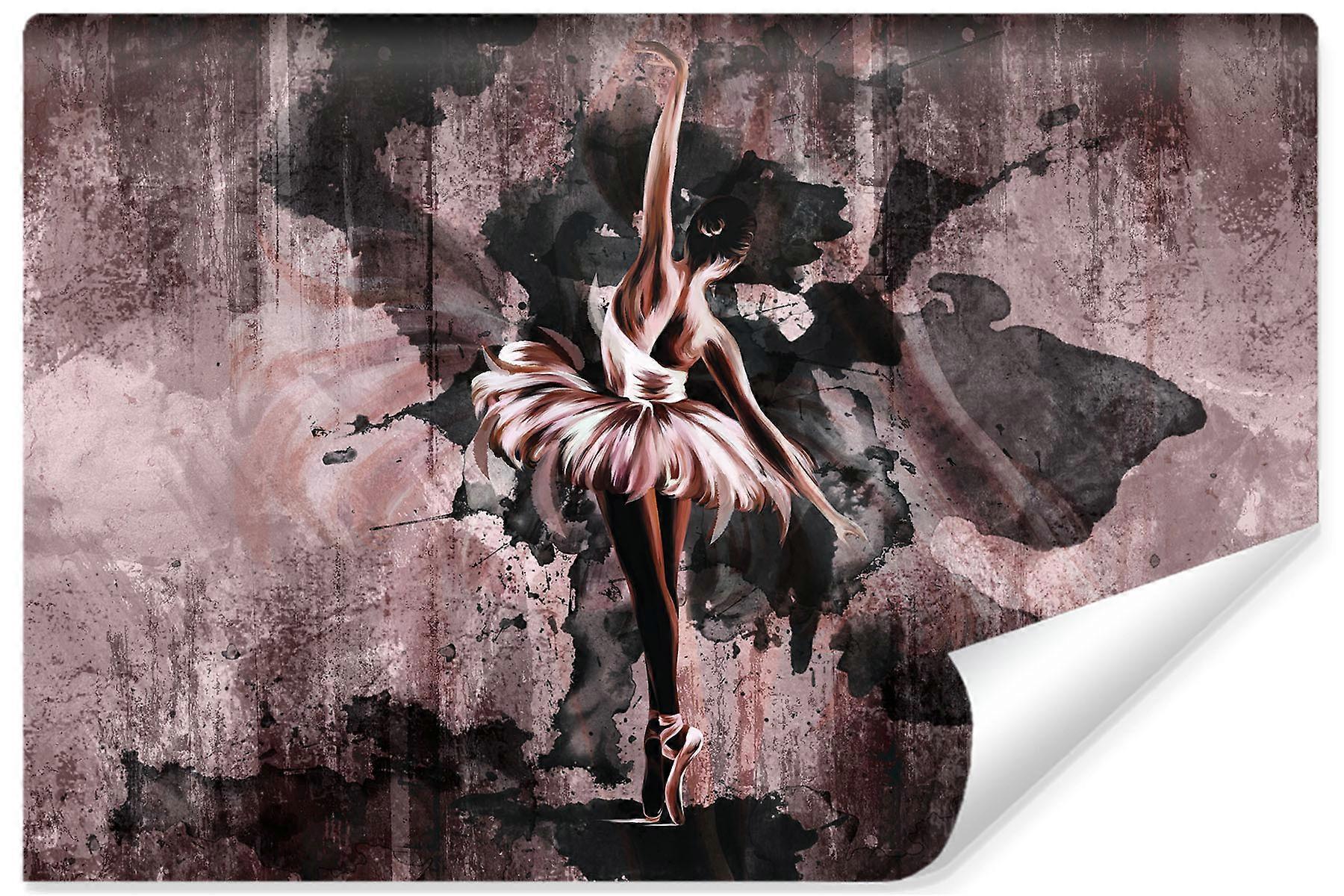 Mural de parede do quarto Abstrato de parede de bailarina de concreto