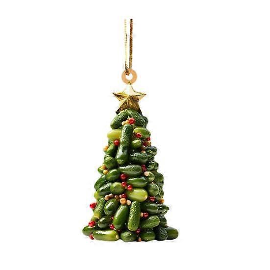 Christmas Tree Hanging Decoration Acrylic Tree Shape Bookshelf Pendant Book Stacked