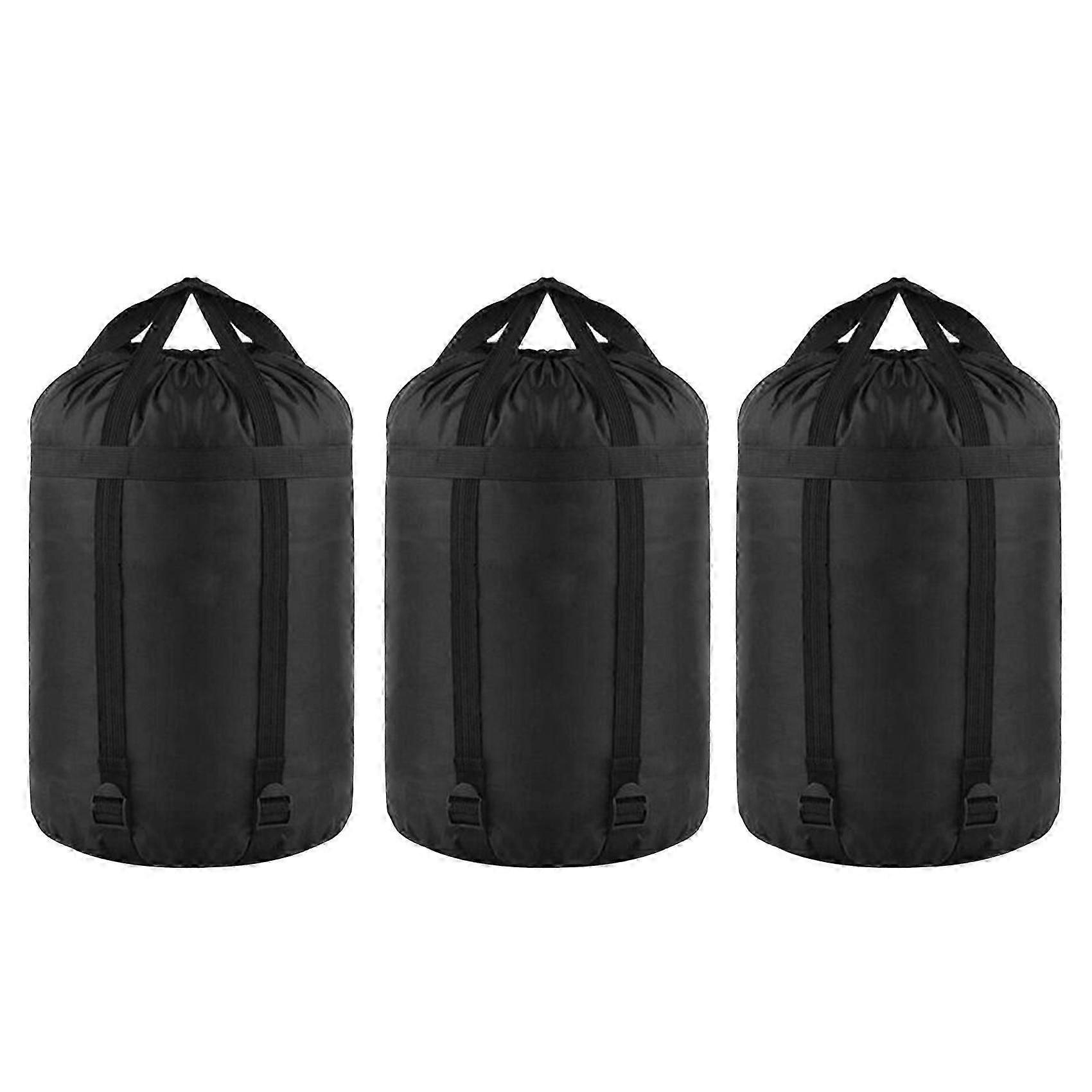 3X Nylon Compression Sacks - Bag for Sleeping Bag Stuff Storage