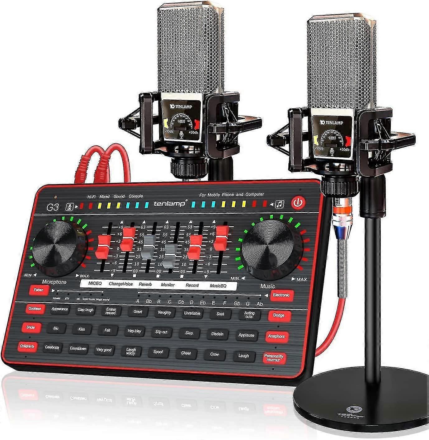 Podcasting Microphone Sound Card Kit
