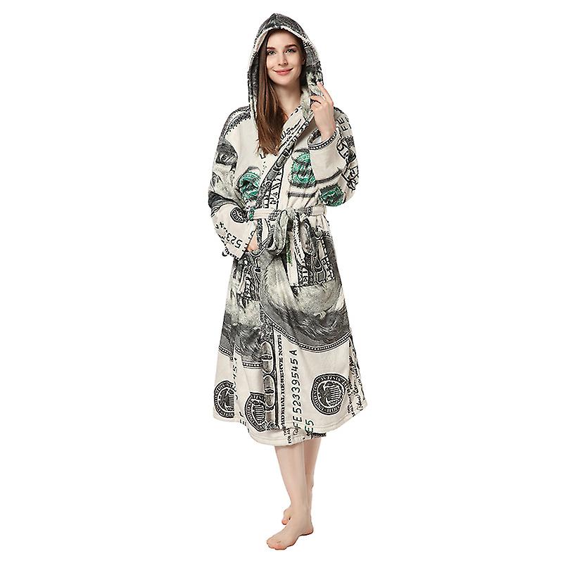 Womens Long Robes Plush Fleece 